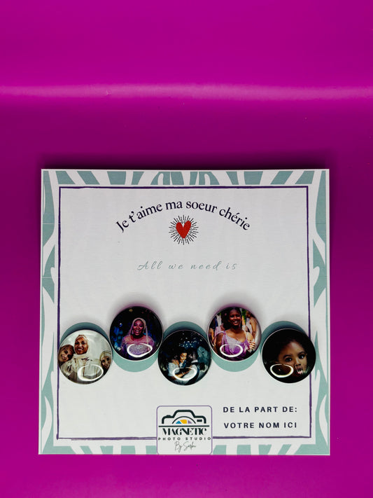 Carte cabochon photo