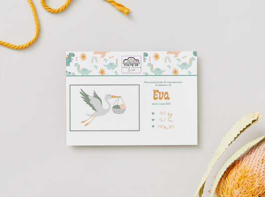 Carte de naissance Magnet