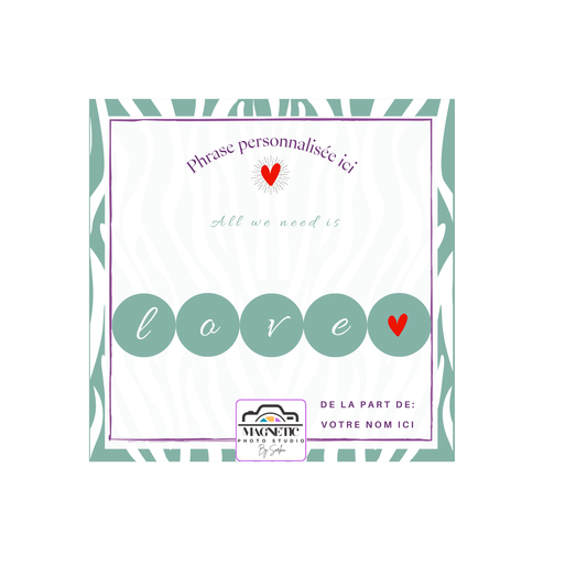 Carte cabochon photo